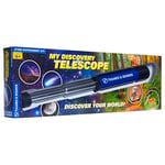 Thames & Kosmos My Discovery Telescope, Telescope for Kids with 12X Optical Magnification, Science Kit for Introduction to Astronomy for Kids, Ideal for Wildlife Watching and Stargazing, Age 6+