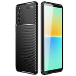 Sony Xperia 10 IV      Carbon Fibre Case    Black