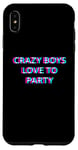 Coque pour iPhone XS Max Crazy Boys Love To Party Rave Club Festival Raver Boy