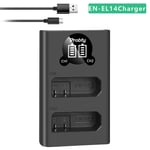 LP-E6 LP-E8 LP-E12 LPE6 NP-FW50 NP-F550 NP-W235 NP-BX1 EN-EL14 EL14 EN-EL15 EN-EL23 LED Caméra Batterie touristes Chargeur - Type EN-EL14 Charger