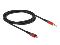 DELOCK – Audio Cable 8 pin Lightning male to Stereo jack male 3.5 mm 3 pin 1.5 m (86587)