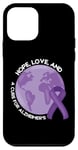 Coque pour iPhone 12 mini Sensibilisation à la maladie d'Alzheimer Novembre Purple Alzheimer