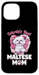 iPhone 15 Maltese Dog Breed Pet World's Best Maltese Mom Case