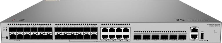 Huawei S530-24ST4XE 24xGE SFP ports 8 of which are dual-purpose 10/100/1000 or SFP 4x10GE SFP+ ports 2x12GE stack ports 1xAC power