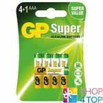 5 GP Super Alkaline Batteries AAA LR03 Ministilo E92 1.5V Micro EXP 2032 New