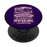 Ophthalmic Technician Tech Eye Care Professional Optométrie PopSockets PopGrip Interchangeable