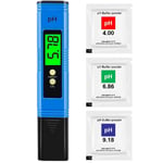 PH-mätare Digital, Professionell PH-penna med 0,01 PH Hög Noggrannhet, 0-14 PH Mätintervall, Ideal Vatten PH-mätare för Hushållsdrickvatten, P