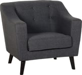 Ashley 1 Seater Sofa Chair Upholstered in Grey Fabric 2 Man Delivery