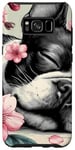 Coque pour Galaxy S8+ Adorable terrier Boston Terrier pour les amoureux des animaux