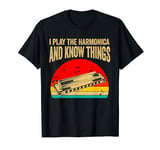 Harmonica Player For Men Women Funny Harmonicist Harpist T-Shirt