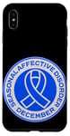 iPhone XS Max Seasonal Affective Disorder Awareness December Blue Ribbon Case