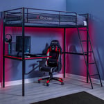 X Rocker Icarus XL Gaming High Sleeper Bunk Bed