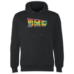 Back To The Future Classic Logo Hoodie - Black - L