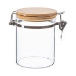 Glass Storage Jar with Wooden Clip Lid 720ml