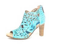 Laura Vita Femme Albane 04 Sandales, Turquoise, 42 EU