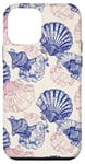 iPhone 12 mini Pink Blue ink Seashell Starfish Ocean Beach Sea Case