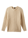 Brixton Fisherman Cable Knit Sweater, Oatmeal