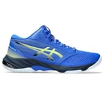 ASICS Men's Netburner Ballistic FF MT 3 Sneaker, Illusion Blue Glow Yellow, 5 UK