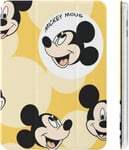 Disney Mickey Mouse Ipad 2020 (10.2in) Étui Avec Porte-Stylo Antichoc Mise En Veille/Réveil Automatique Trifold Housse De Protection Transparente Pour Tablette