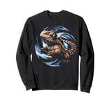 Bearded Dragon Reptile Lizard Gamer Headphones Controller Sweatshirt