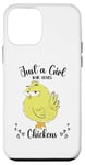 iPhone 12 mini Just a Girl Who Loves Chickens Yellow Lover Women Girls Case