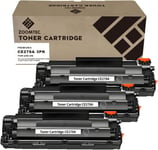 Remplacement Pour Hp Ce278A 78A Cartouche De Toner Pour Imprimante Hp Laserjet Pro P1606 P1606Dn P1600 P1560 P1566 M1536Dnf M1536 Mfp (3X Noir)[DYJ070334]