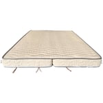 Literie Julien - Matelas Ferme Pour tous Clic Clac 130x200 x 10 cm + Oreiller Visco avec 3 cm Memoire de Forme 60 Kgs/m3 - Decoupe Assise 60 cm - 5