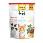 GimCat Crunchy Snacks Mix - Friandise pour Chat croustillante et Riche en protéines - 1 Sachet (1 x 140 g)