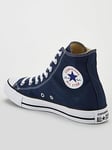 Converse Mens Hi Top Trainers - Navy, Navy/White, Size 7, Men
