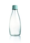 Retap Bouteille d'eau en Verre Borosilicate, Menthe Bleu, 0.8 Litre/L