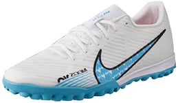 NIKE Men's Zoom Vapor 15 Academy Tf Sneaker, White Baltic Blue Pink Blast, 8.5 UK