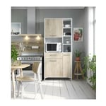 Eco Buffet de cuisine l 80 cm - Decor chene