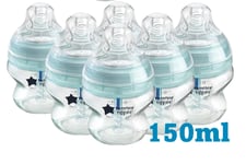 6 x 150ml Tommee Tippee Closer to Nature Feeding Bottles Adavance Anti-Colic 0+