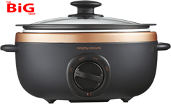 Morphy  Richards  Sear  and  Stew  Slow  Cooker  460016  Black  and  Rose  Gold