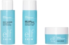 E.l.f. SKIN Holy Hydration! The Essentials Mini Kit, Cleanser, Toner & For &