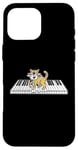 iPhone 16 Pro Max Piano Cat Kitten Pianist Keyboard Player Case