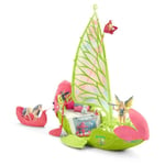 Bateau fleuri magique de Sera, coffret de jeu de 40 pièces avec figurine de licorne, elfe et coffre au trésor, jouet pour enfants