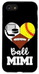 iPhone SE (2020) / 7 / 8 Ball Mimi Funny Football Softball Hockey Mimi Heart Case