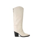 Carvela Womens Leather Reign Boots - White material_Leather - Size UK 4