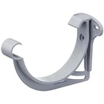 Support pour planche frontale support de gouttière demi-rond support de gouttière en pvc, Made in Germany - nw 100, 1 pièce Gris - Gris - Inefa