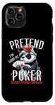 Coque pour iPhone 11 Pro Poker Panda Jeu de cartes à jouer Panda