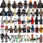 Star Wars Minifigur byggstenar Jedi Master Pusselleksaker 50Pcs Set