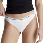 Calvin Klein Truser 3P Modern Logo Thongs Hvit bomull 3XL Dame