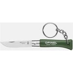 Couteau Opinel Porte-clés N° 4 Kaki - Set de 6 Pièces avec Lame en Acier Inoxyda