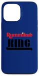 Coque pour iPhone 13 Pro Max Logo Rummikub King avec encre noire Royal Crown