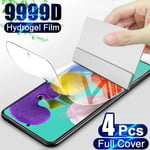 4 st Hydrogel Film för Samsung Galaxy A52S Full Cover Skärmskydd