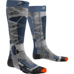 X-Socks Chaussettes Ski Rider 4.0 - Chaussettes ski Stone Grey Melange / X-Orange 39 - 41