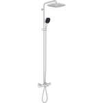 Colonne de douche avec mitigeur thermostatique bain/douche - Economie d'eau - GROHE Vitalio Comfort 250 - Chromé - 26984001