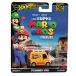 1:64 Hot Wheels Premium 2024 Pop Culture Plombier Van The Super Mario Bros