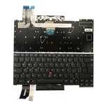 Zahara Clavier Italien IT pour Ordinateur Portable, Clavier Noir rétroéclairé IT pour Lenovo Thinkpad T490s (Type 20NX, 20NY) T495s (Type 20QJ, 20QK) Series